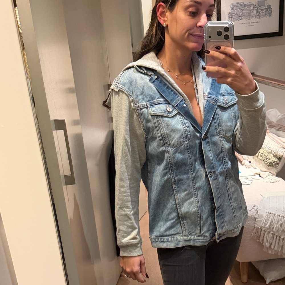 Denim Hooded Jacket for Women